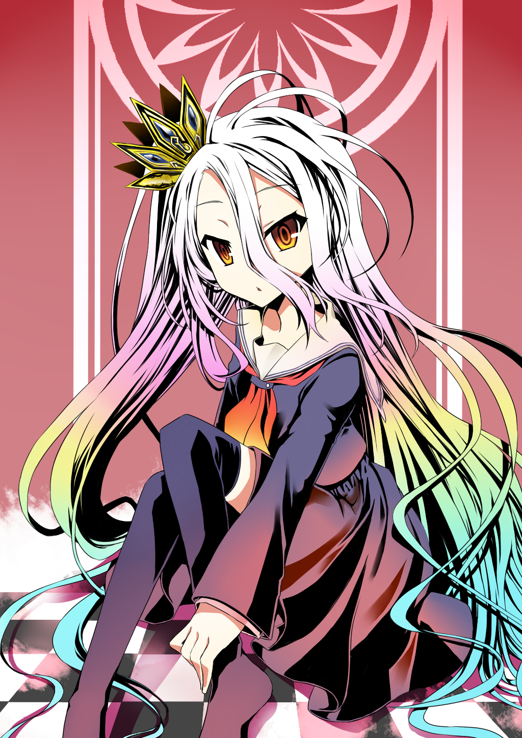 Kai Pixiv2726249 No Game No Life Shiro No Game No Life Seifuku